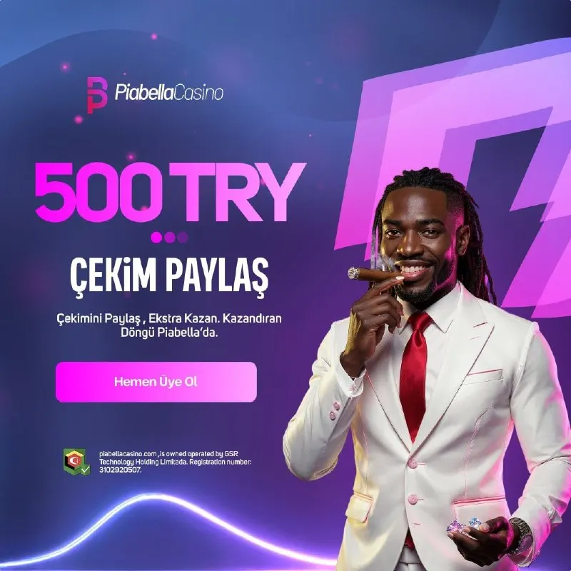 Piabella Casino Telegram: 💫 PiabellaCasino’da Çekimine Özel 500₺ Bonus Seni Bekliyor!! 📸 Çekimini Yap…