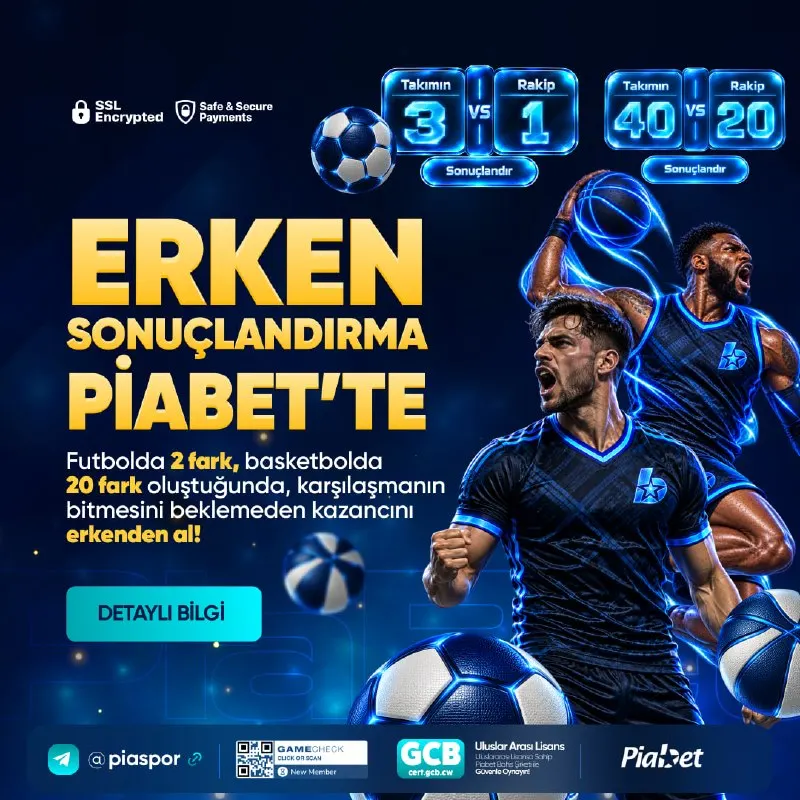 Piabet Telegram: 🔥 Maç Sonu Beklemek Yok, Kazanmak Var! 🔥 Piabet’te Erken Sonuçlandırma devri…