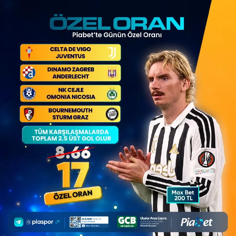 Piabet Telegram: 🏆 PİABET'TE KOMBİNE ÖZEL ORAN GÜNÜ! ⚽️ TÜM KARŞILAŞMALARDA TOPLAM 2.5 ÜST GOL…