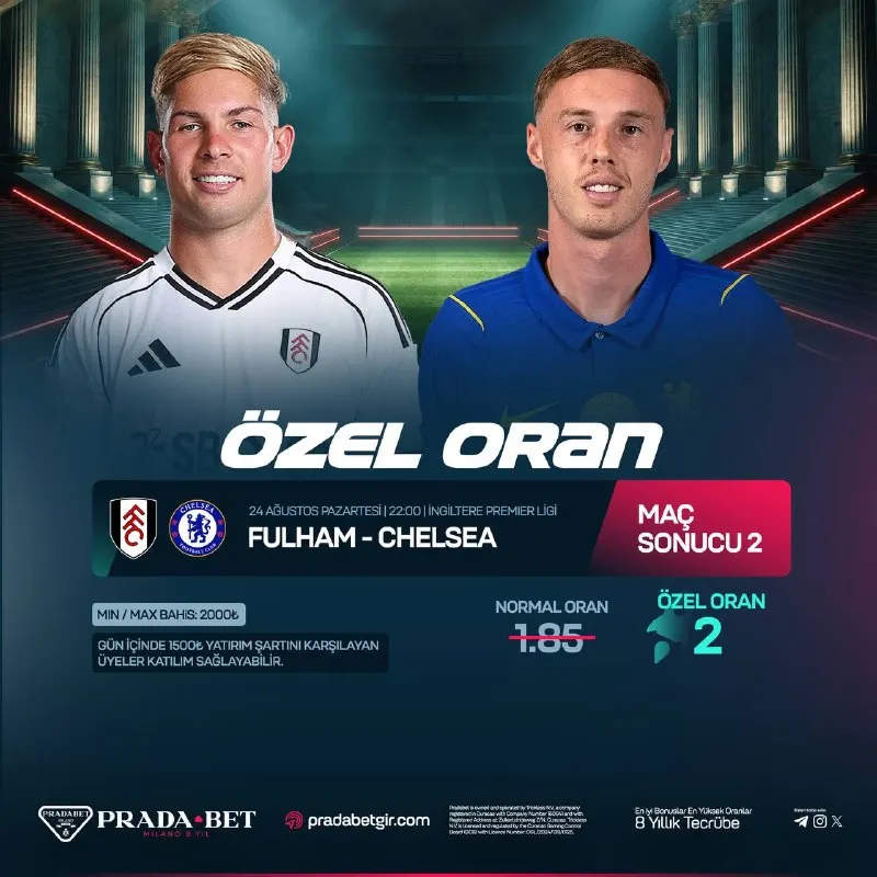 Pradabet Telegram: ⭐️ CHELSEA 2 KATI ÖZEL ORAN! ÖZEL ORAN KAZANCI 4.000₺ ! 🎁 Kazandıran Özel Oran…