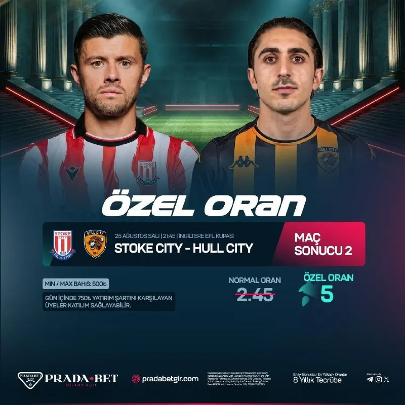 Pradabet Telegram: ⭐️ 5 KATI ÖZEL ORAN! ÖZEL ORAN KAZANCI 2.500₺ ! 🎁Kazandıran Özel Oran Fırsatı…