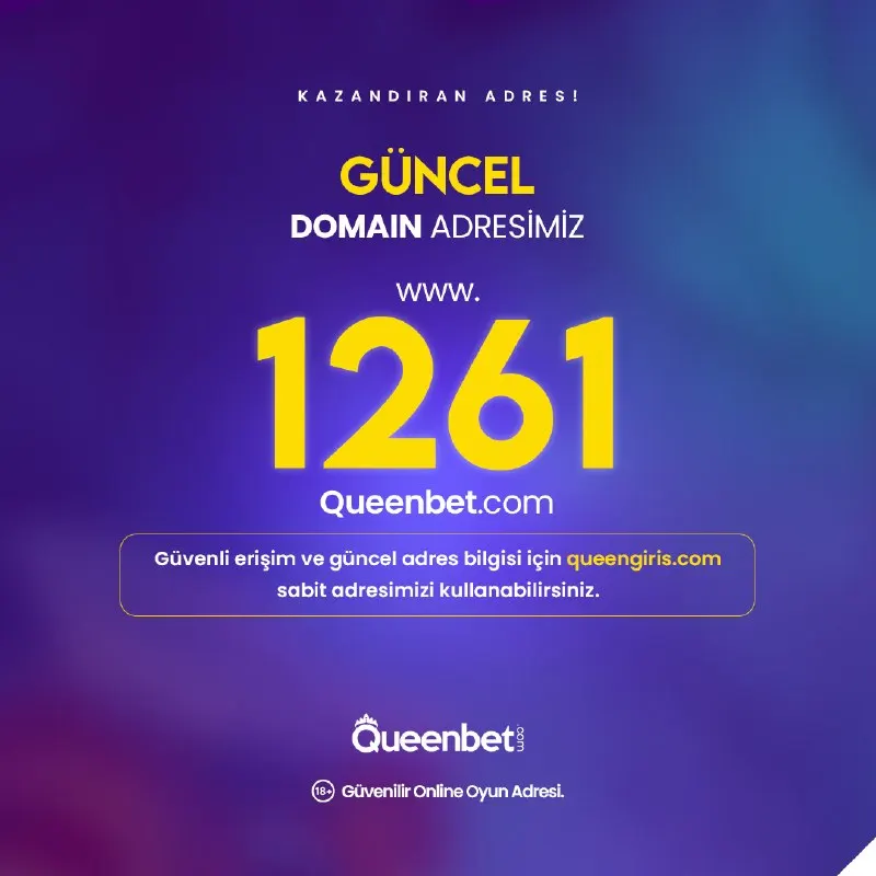Queenbet Telegram: ⚠️GİRİŞ ADRESİMİZ GÜNCELLENDİ! ✅ HER ZAMAN GÜNCEL LİNK: http://queengiris.com/…