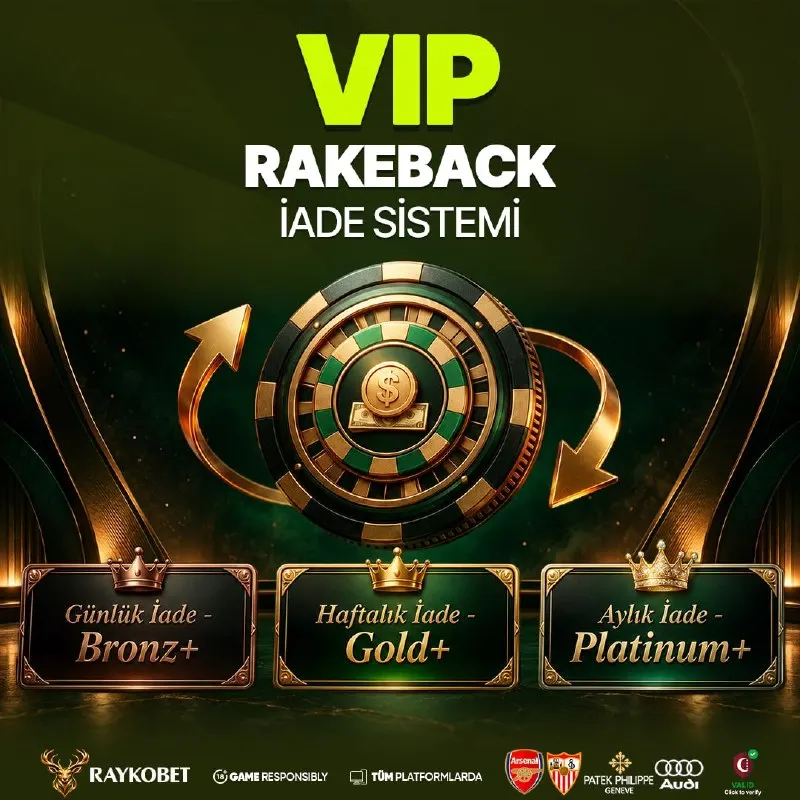 Raykobet Telegram: 🦌 Raykobet VIP RAKEBACK SİSTEMİ Seni Bekliyor! 🦌 Haftalık RakeBack: Her hafta…