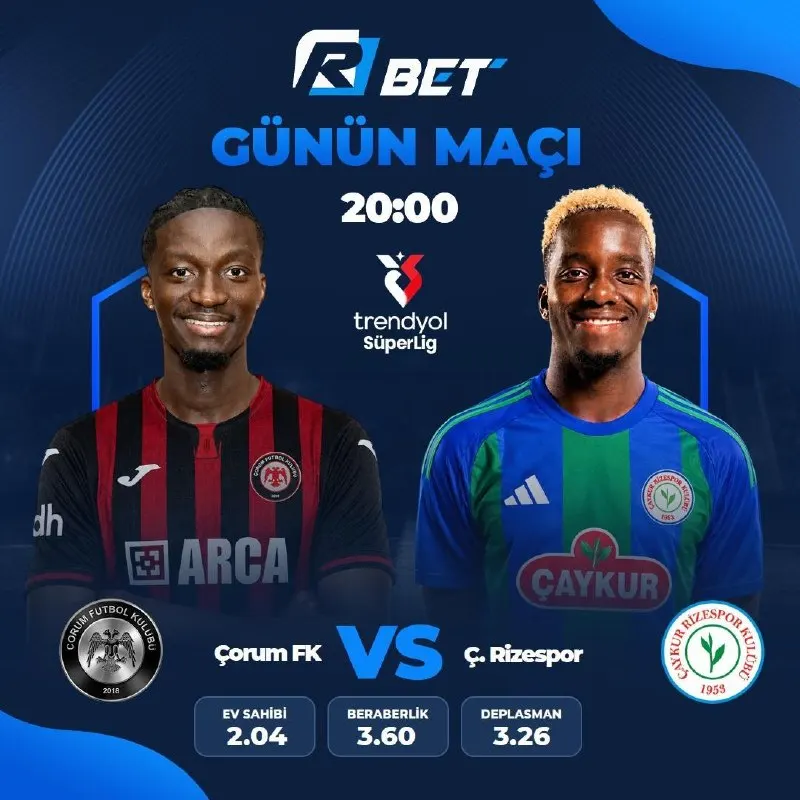 Rbet Telegram: 🔥 Bugün futbolun ritmi yükseliyor! 🔥 Sahne birbirinden zorlu karşılaşmaların! 🏆…
