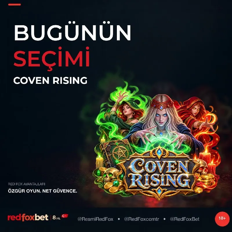 Redfoxbet Telegram: Günün favori oyunu: Coven Rising Cadıların büyülü dünyasında gizemli…