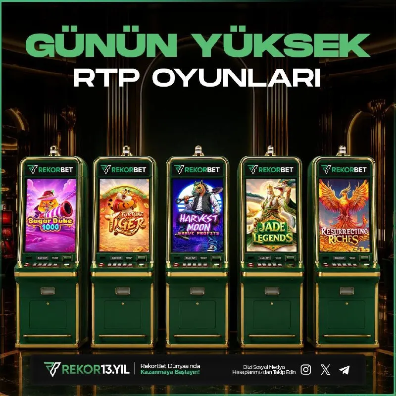 Rekorbet Telegram: 🚀 #REKORBET'TE GÜNÜN YÜKSEK RTP'Lİ OYUNLARI İLE KASALAR KATLANIYOR! 😄…