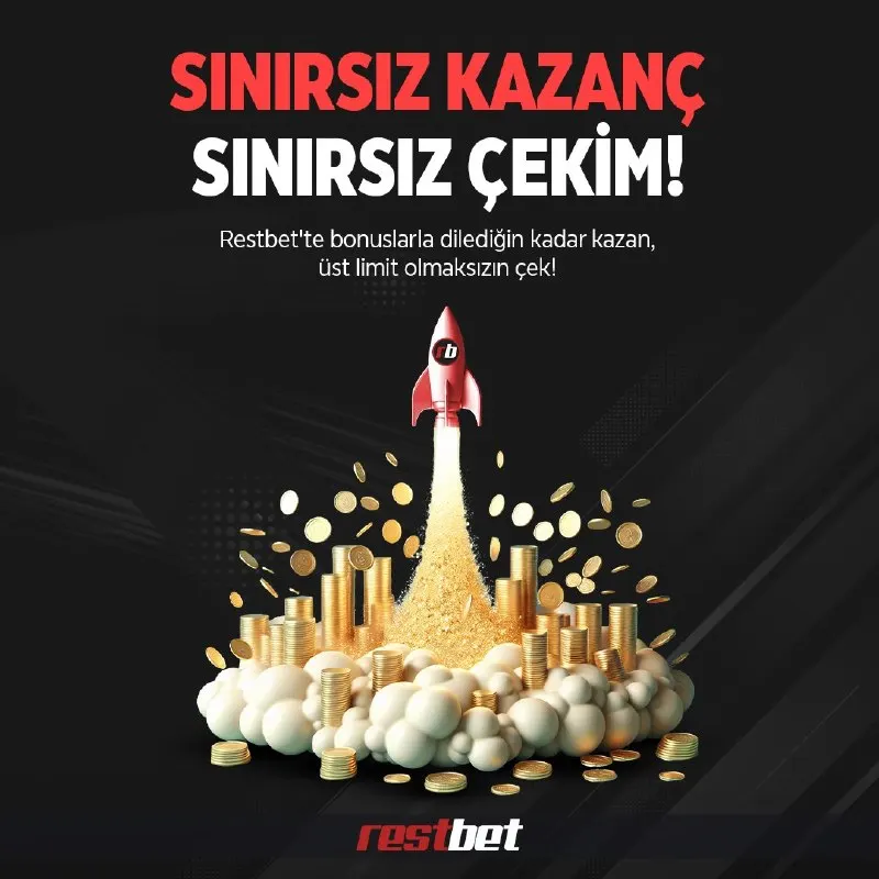Restbet Telegram: 🚀 SINIRSIZ KAZANÇ, SINIRSIZ ÇEKİM! 🎁 Bonuslarla dilediğin kadar kazan, üst…