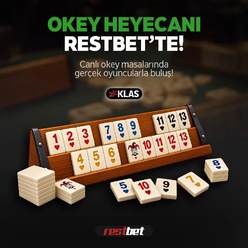 Restbet Telegram: ❤️ OKEY HEYECANI 🔴🔴🔴🔴'TE! Canlı okey masalarında gerçek oyuncularla buluş!…