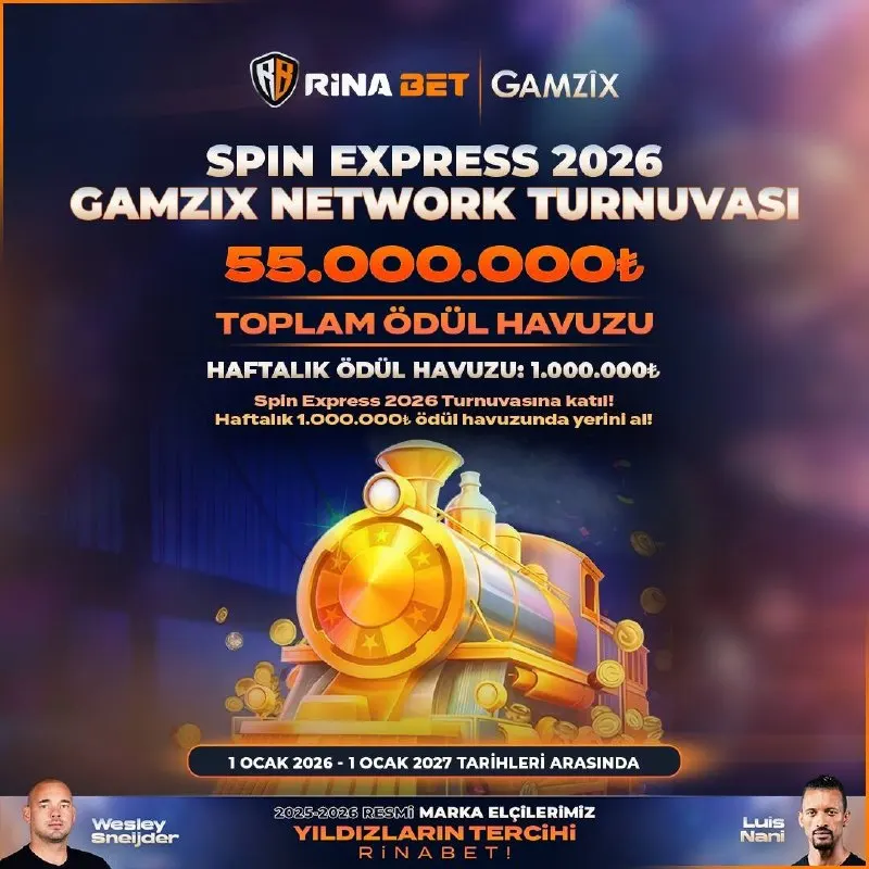 Rinabet Telegram: 🚂 Büyük ödüle giden tren hareket etti! 💰 Gamzix Spin Express 2026 Turnuvası'nda…
