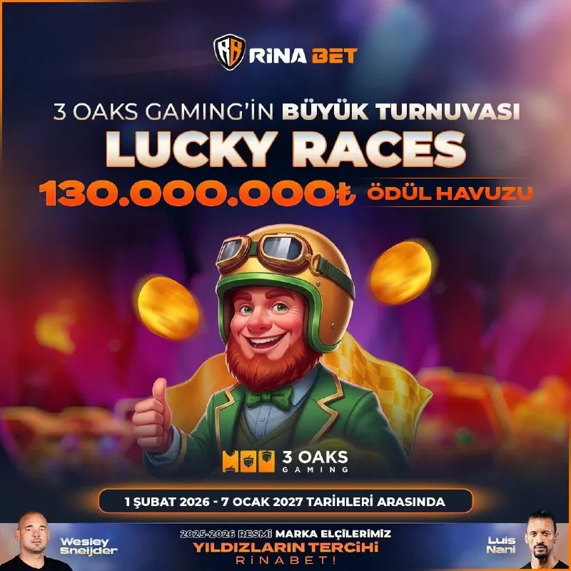 Rinabet Telegram: 🚀 Büyük ödül için gaza bas! 🎰 Lucky Races Turnuvası'nda her oyun seni…