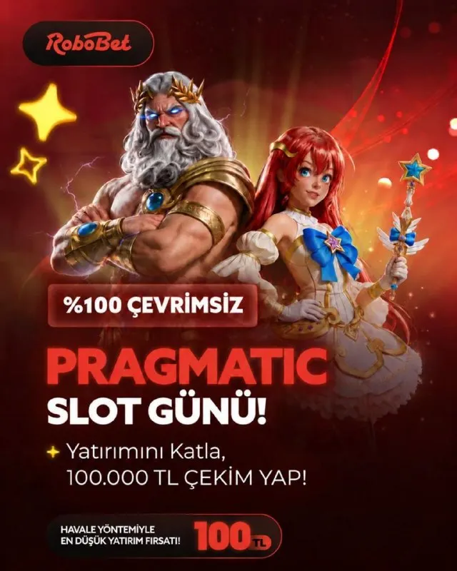 Robobet Telegram: 🔞16 EKİM PRAGMATIC SLOT GÜNÜ'NE ÖZEL %100 ÇEVRİMSİZ BONUS! 🎉 Bugün 00.00 ile…