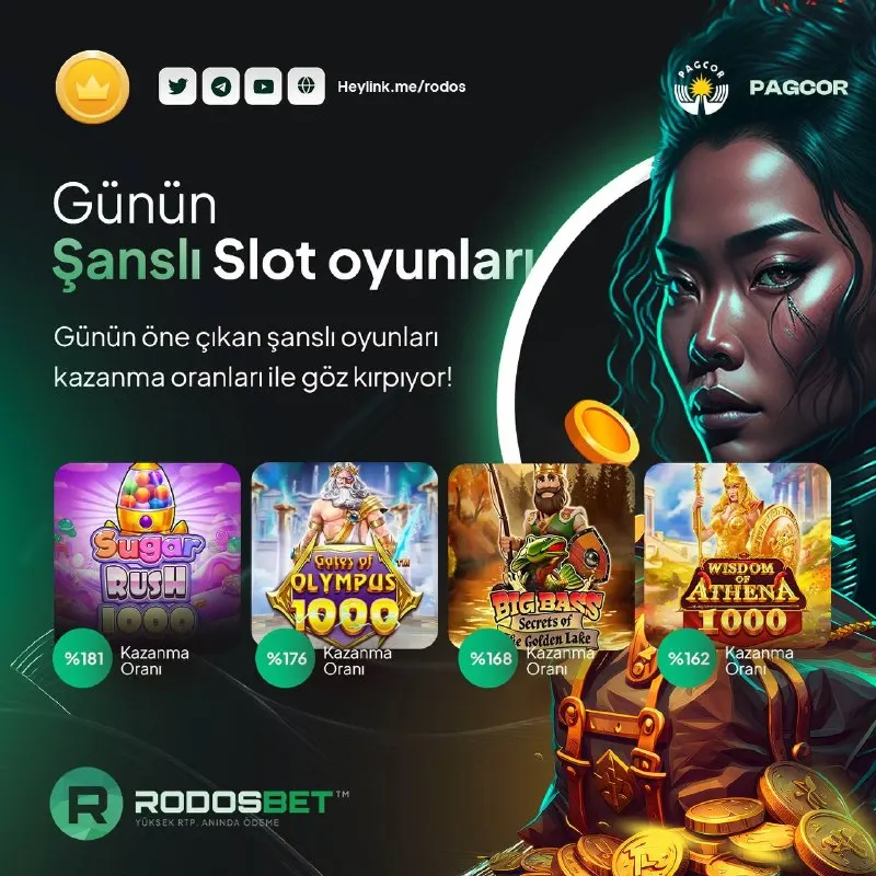 Rodosbet Telegram: 🌟Rodosbet’te günün şanslı slot oyunları🎰 💎 Sugar Rush 1000 💎 Gates of Olympus…