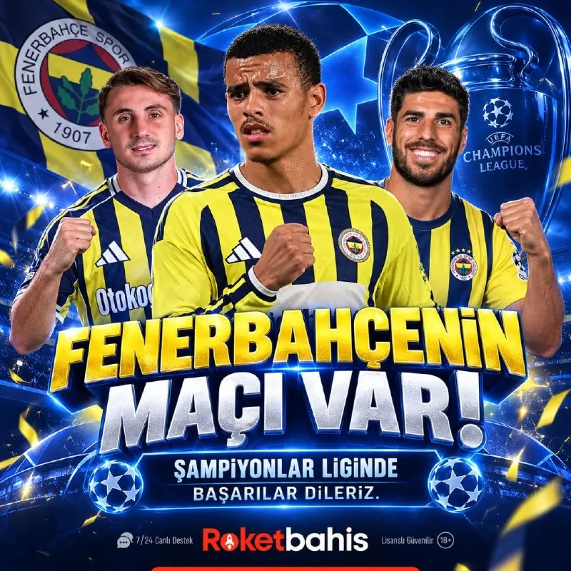 Roketbahis Telegram: 🇹🇷🔥 ŞAMPİYONLAR LİGİ’NDE KRİTİK GECE! 🔊Avrupa’nın en büyük sahnesinde…