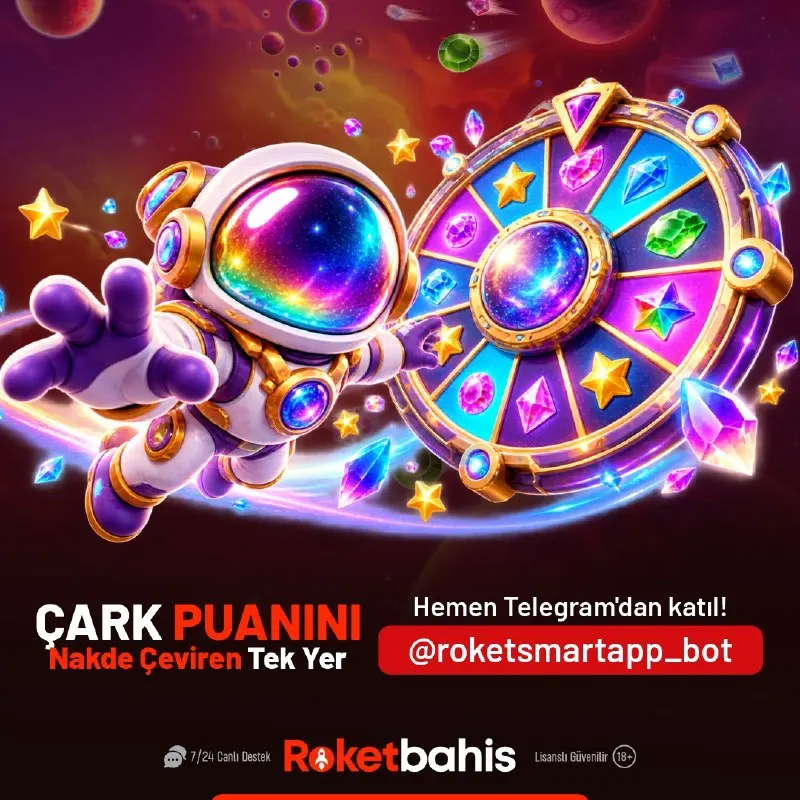 Roketbahis Telegram: 🚀🚀🚀🚀🚀🚀🚀'de ÇARK VAKTİ ⭐️ TELEGRAM MİNİ APP ⭐️ 🎯 Görevler 🔴 Günlük giriş: 50…