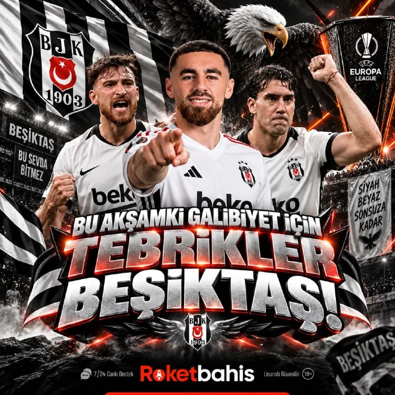Roketbahis Telegram: 🇹🇷 AVRUPA’DA TÜRK GECESİ! 🖤🤍 🇪🇺 Rakibi karşısında sahaya karakterini koyan…