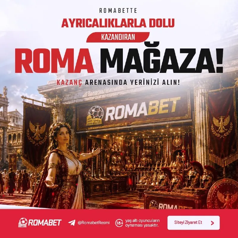 Romabet Telegram: 😵 Her Bahisten Roma Puan Kazan! 😵 🛒 Puanlarını Roma Mağaza’da harca veya nakite…
