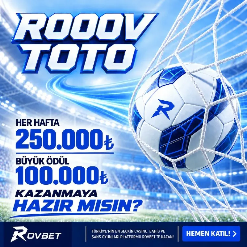 Rovbet Telegram: 💲 TOPLAM 250.000 TL ÖDÜLLÜ DEV TAHMİN ETKİNLİĞİNDE SON 6 SAAT! 💲 ⚽ 250.000TL…