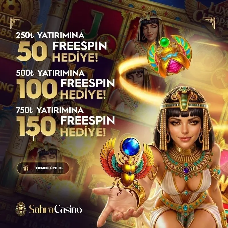 Sahra Casino Telegram: 🔆 150 FREESPİN HEDİYE 🔆 https://t.ly/Sahracasino