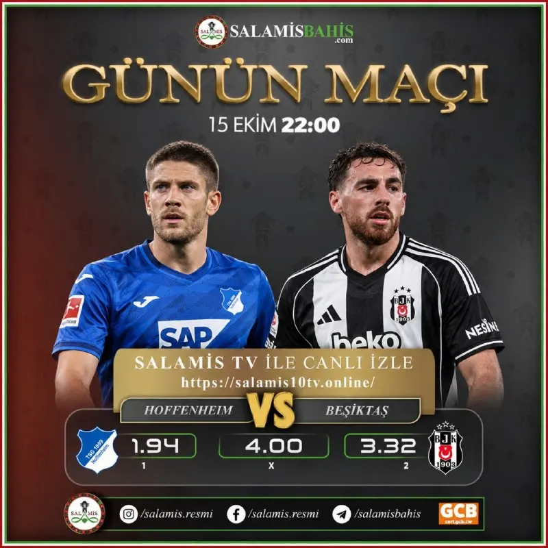 Salamis Bahis Telegram: 📣 #Avrupa Ligi Günün maci👇 🚀 %100 Spor Hoşgeldin Bonusu! ⭐️ %20 Anlık Casino…
