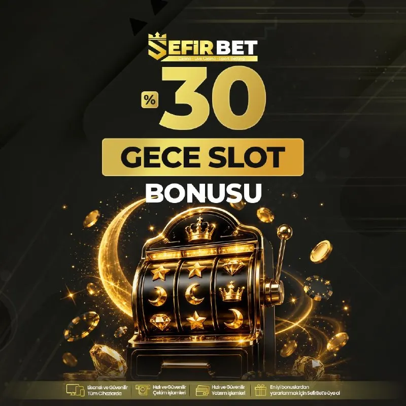 Sefirbet Telegram: 🌙 GECEYE ÖZEL %30 SLOT BONUSU 🌙 🔥 GECENİN FIRSATI SEFİR’DE! 🎰 Gece saatlerinde…