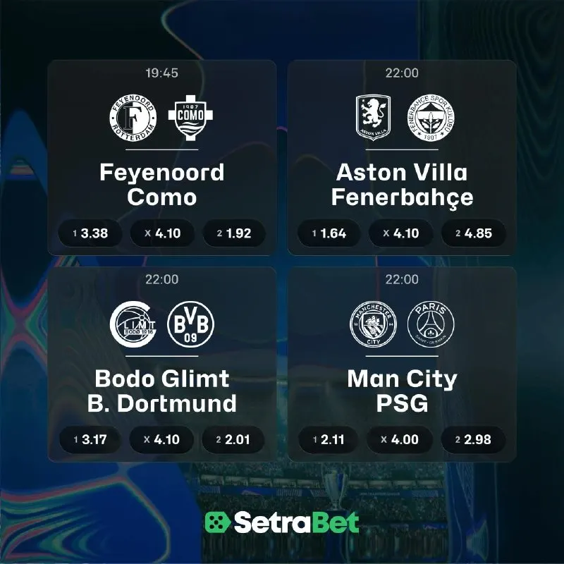 Setrabet Telegram: ⚽️Bugün hangi takımlar kozlarını paylaşacak? Merak ettiğin karşılaşmaları…