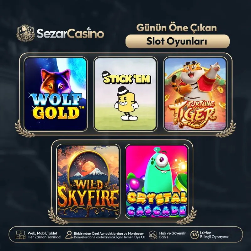 Sezar Casino Telegram: 💰Sizler için Günün En Çok Kazandıran Oyunlarını Listeledik ! 😇 SLOTU ÇEVİR 😇 💰…