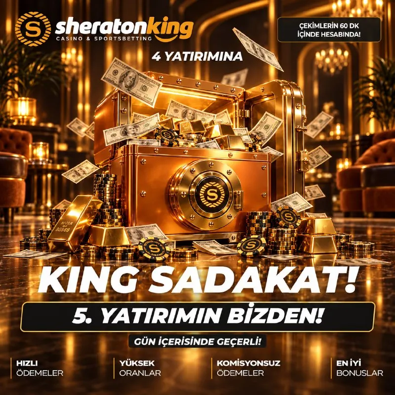 Sheraton King Telegram: 👑SHERATONKING'DE KRALLARA ÖZEL SADAKAT BONUSU! 👑 Gün boyu aktif olan…