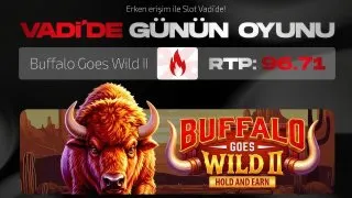 Slot Vadi Telegram: VADİ'DE GÜNÜN OYUNU! 🎰 Buffalo Goes Wild II 📈 RTP: %96.71 🥇 Şansın Vadisi…