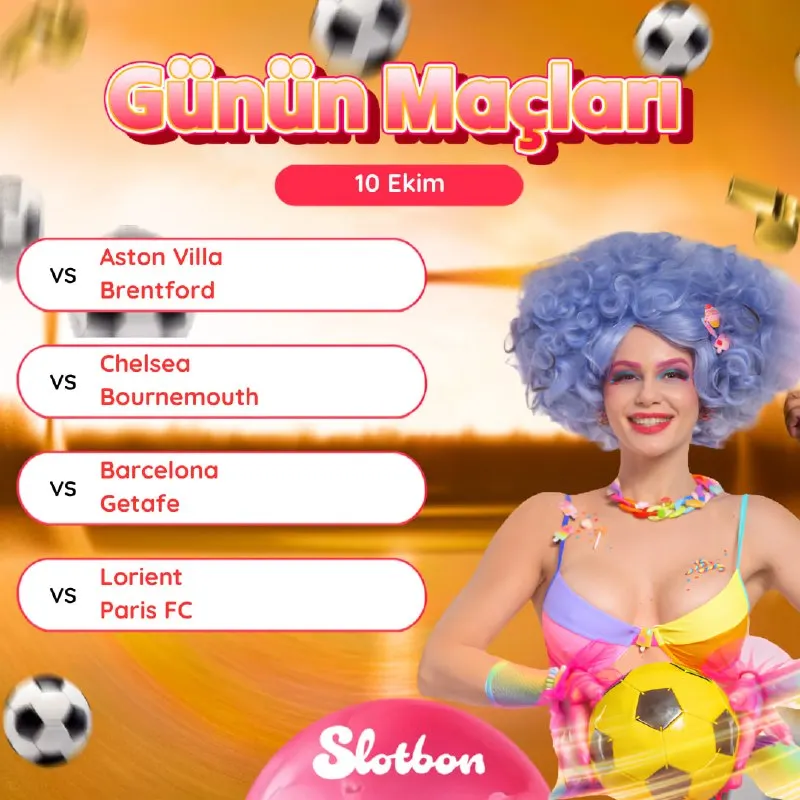 Slotbon Telegram: 🏆 Futbol coşkusu Slotbon sahasında başlıyor! Aston Villa - Brentford, Chelsea…