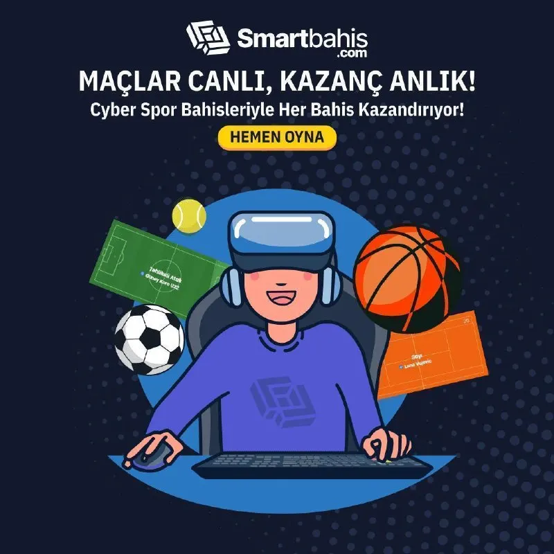Smartbahis Telegram: ⚽️ Cyber ile Gerçek Spor Heyecanını Sanal Dünyada Yaşa! 💙 7/24 devam eden sanal…