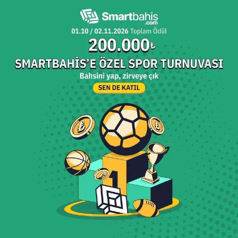 Smartbahis Telegram: ⚡️ Bahsini Yap, Farkını Ortaya Koy ve Zirveye Çık! 🏆 200.000₺ ödüllü Smartbahis…