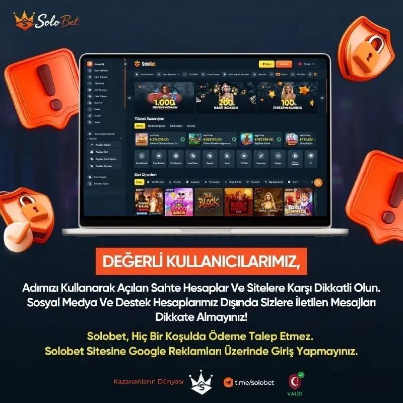 Solobet Telegram: 🎰 Değerli SoloBet Kullanıcılarımız 📣 Son dönemde markamızı taklit eden sahte…