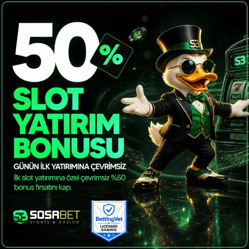 Sosabet Telegram: 💥 Her Gün Bonus, Her Gün Kazanç Fırsatı Sosabet'te! 🎰 Günlük %50 Slot Yatırım…