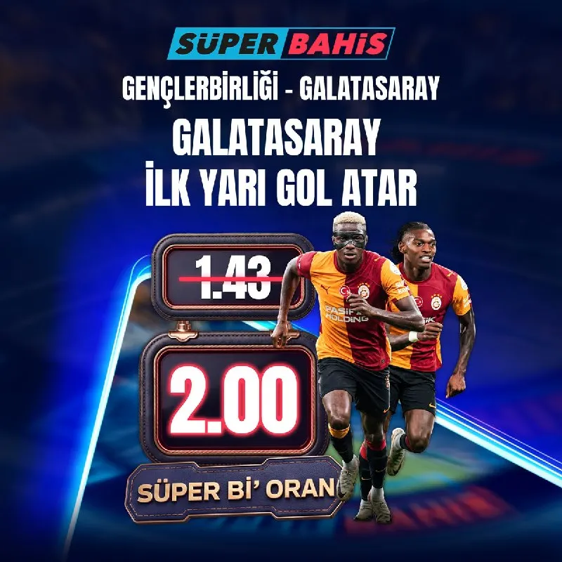 Süperbahis Telegram: 😙💄🧵🐔#Süperbahis #SüperbahisGüncelGiriş Gençlerbirliği 🆚 Galatasaray…