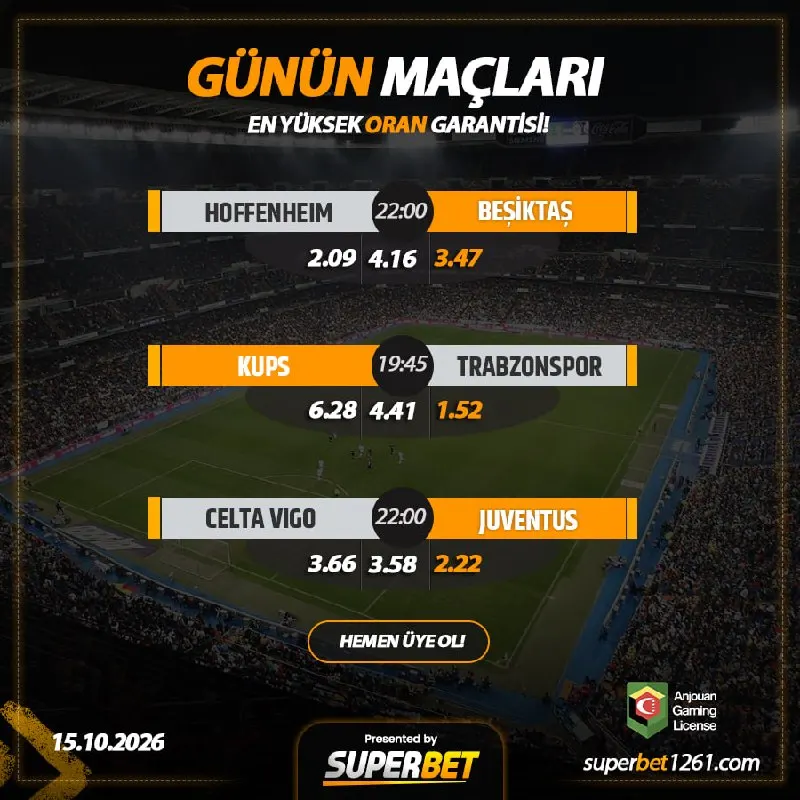 Süperbet Telegram: 👑👑👑👑👑 👑🎰👑👑🎰👑👑 ➡️ #Superbet'te %20 YATIRIM + %20 KAYIP Bonusu! ⚽️ HOFFENHEIM 🆚…