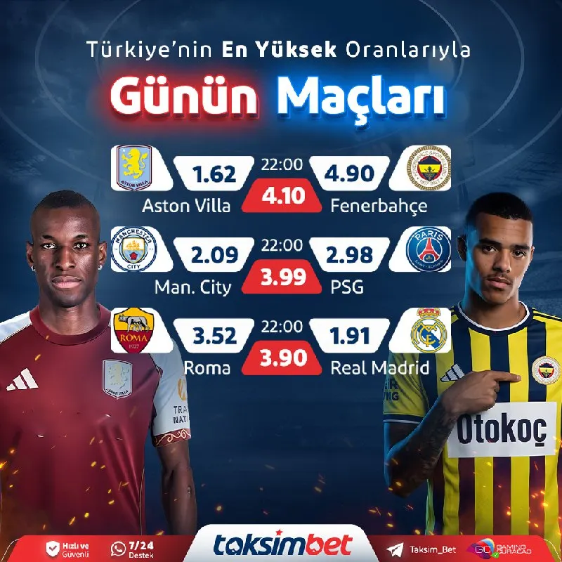 Taksimbet Telegram: ⬆️ #TaksimBet ile Günün En Heyecanlı Maçları ⬇️ 🕒 22:00 - Aston Villa ⚔️…