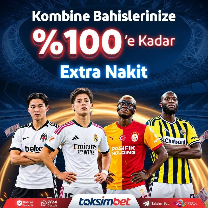 Taksimbet Telegram: 🎉 #TaksimBet 'te Kombine Bahislerine Özel 🔣1️⃣0️⃣0️⃣ Ekstra Nakit Fırsatı ‼️ ⚡️…
