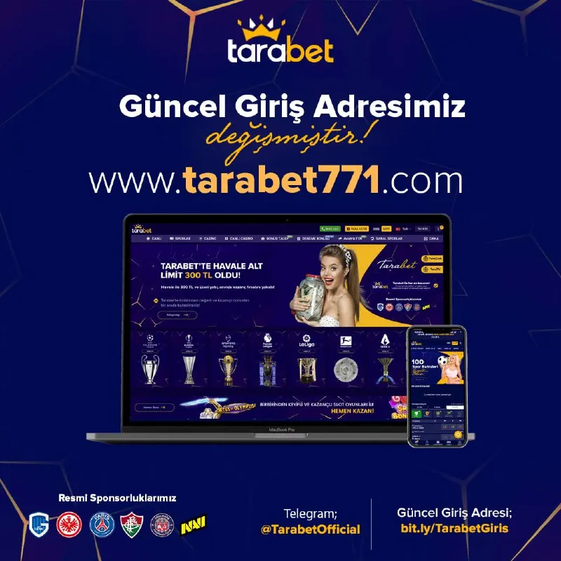 Tarabet Telegram: Değerli Üyelerimiz; Tarabet güncel giriş adresimiz tarabet771.com olmuştur…