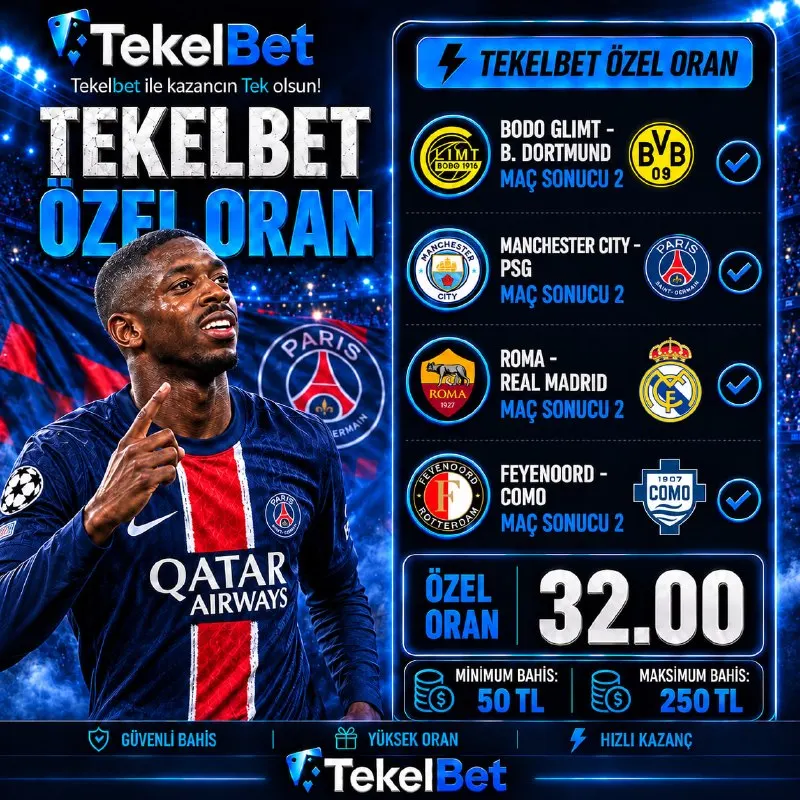Tekelbet Telegram: ⚡️ TEKELBET'TEN BOMBA ÖZEL ORAN! ⚽️ ⚡️⚡️⚡️⚡️⚡️⚡️⚡️⚡️⚡️⚡️ 🏆 4 DEV KARŞILAŞMA…