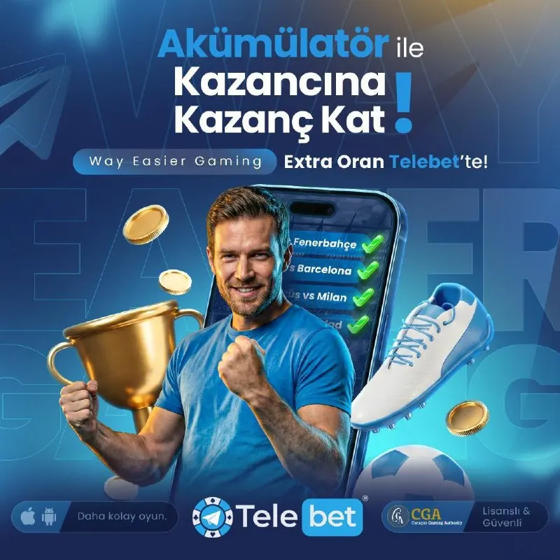 Telebet Telegram: 2⃣ Kuponunu Kur, Kazancını Katla! ⚡ Telebet’te akümülatör kuponlar artık daha…