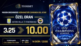 Teosbet Telegram: 🚨 TEOSBET ÜYELERİNE ÖZEL ORAN! 🚨 Aston Villa - Fenerbahçe maçına özel seçilen…