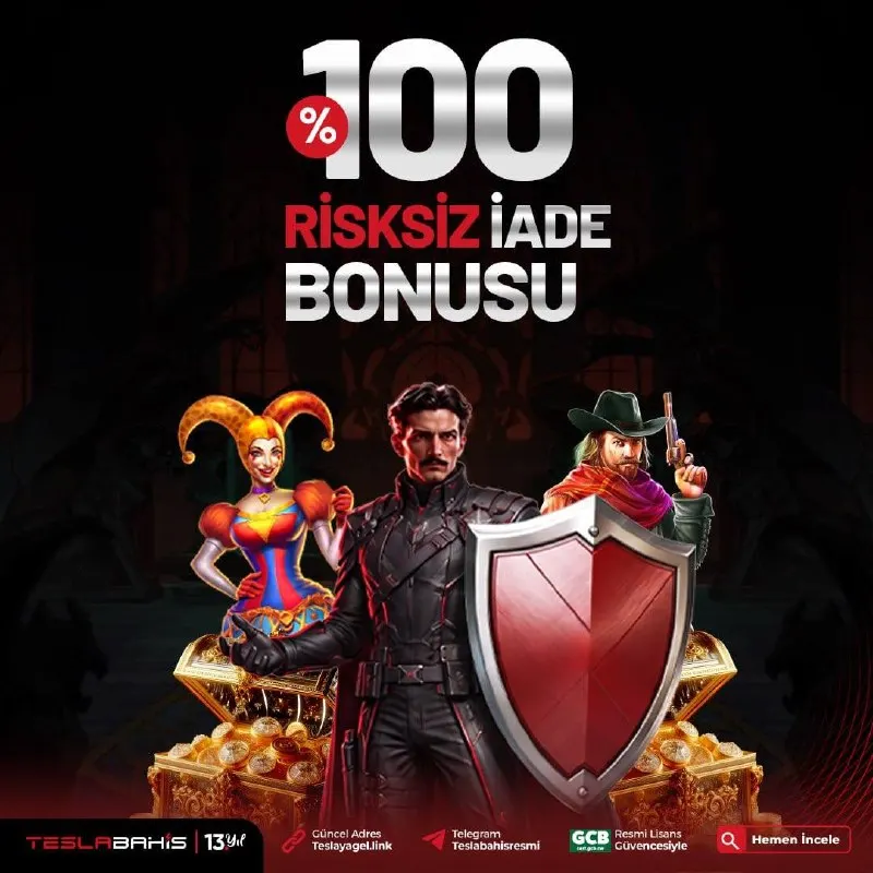 Tesla Bahis Telegram: 👑 %100 RİSKSİZ İADE BONUSU👑 🔴TeslaBahis’te Kaybın Bile Avantaja Dönüşür!…