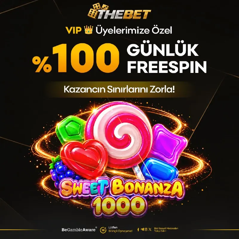 Thebet Telegram: 👽 FREESPİN TUTKUNLARINA MÜJDE! 🔥Yatırımınızın %100 ü kadar FreeSpin veriyoruz 💰…