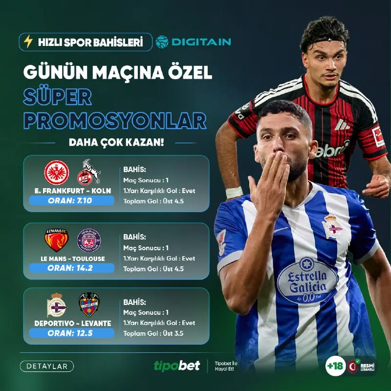 Tipobet Telegram: ⚽️ GreatSportsbook ve Digitain Özel Oranları Sizi Bekliyor ⚽️ Hızlı Bahis…