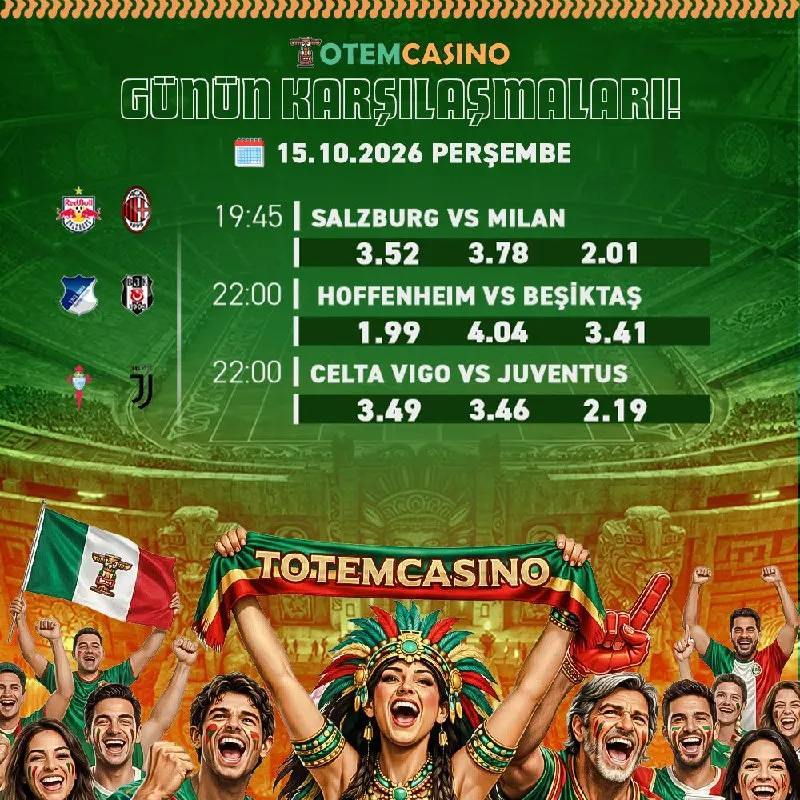 Totem Casino Telegram: 💎💎💎💎💎💎💎💎💎💎 ⚽️ Totem Casino'da Günün Karşılaşmaları.💎 💰| Salzburg 😂 Milan 😍|…