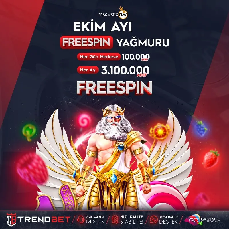 Trendbet Telegram: ⛈ TrendBet & Pragmatic Play Ortaklığıyla Ekim Ayı Freespin Yağmuru Başladı ‼️ 🔥…