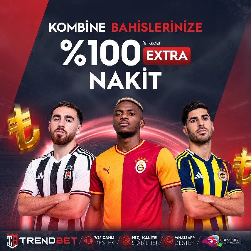 Trendbet Telegram: 🎉 #TrendBet 'te Kombine Bahislerine Özel 🔣1️⃣0️⃣0️⃣ Ekstra Nakit Fırsatı ‼️ ⚡️…