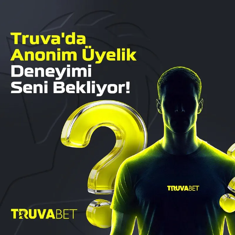Truvabet Telegram: 💰 #Truva’nın anonim tarafına adım atmaya hazır mısın?! ⚡️ Anonim üyelik…
