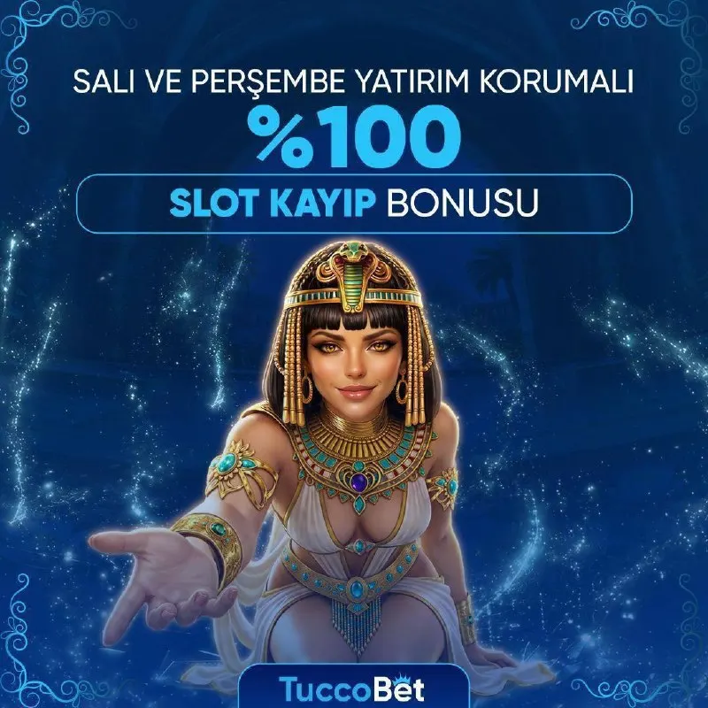 Tuccobet Telegram: 💰 #TUCCOBET'TE GÜNE ÖZEL; 🛡 % 💯 SLOT KAYIP BONUSU! ➡️ SALI - PERŞEMBE…