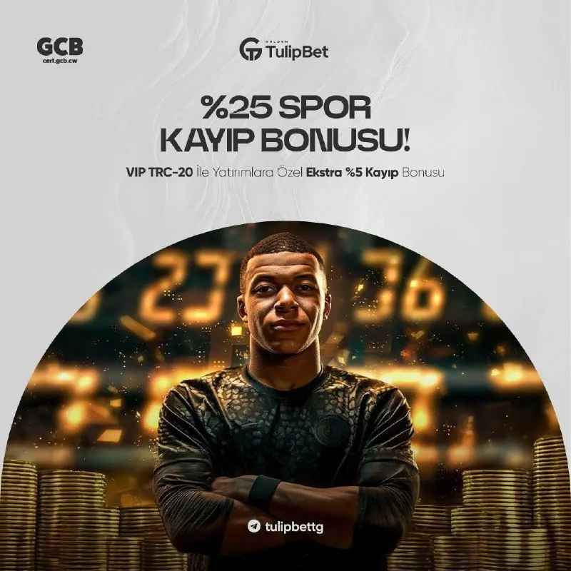 Tulipbet Telegram: 🛡️ Spor bahislerinde kayıplara son, kazanca devam! ⚽️ %25 Spor Kayıp Bonusu ile…